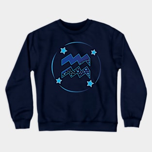 Zodiac Astrology Aquarius Crewneck Sweatshirt